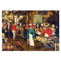 Pieter Brueghel the Younger - Peasant Wedding Feast - puzzle z kategorie Umělecké