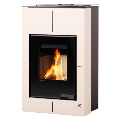 HS Flamingo Krbová kamna AQUAFLAM VARIO SAPORO 11kW krémová 650x600x1030mm