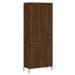 vidaXL Skříň highboard hnědý dub 69,5 x 34 x 180 cm kompozitní dřevo