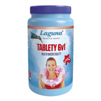 Multifunkční tablety pro chlorovou dezinfekci bazénové vody LAGUNA 6v1 Mini 1kg