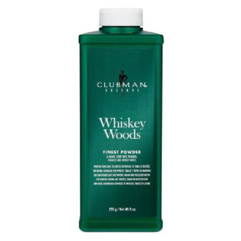 Clubman Finest Powder White - pudr, bílá barva Whiskey Woods 7827 - 255 g (kouřová vůně s whisky