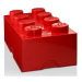 Lego® úložný box 250x502x181 červený