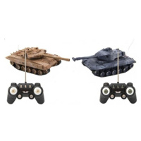 Tank RC 2ks 25cm tanková bitva + dobíjecí pack 27MHZ a 40MHz se zvukem se světlem