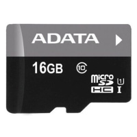 ADATA microSDHC 16GB Class 10 AUSDH16GUICL10-RA1 Černá