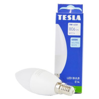 Tesla - LED žárovka CANDLE svíčka, E14, 7W, 230V, 806lm, 25 000h, 4000K denní bílá, 180st