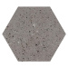 Paradyz Dlažba Industrialdust Grys Hexagon 19.8x17.1 cm
