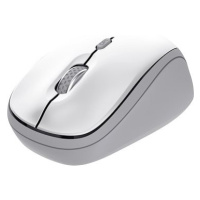 Trust Yvi+ Multi-Device Wireless-Bluetooth Silent Mouse, bílá