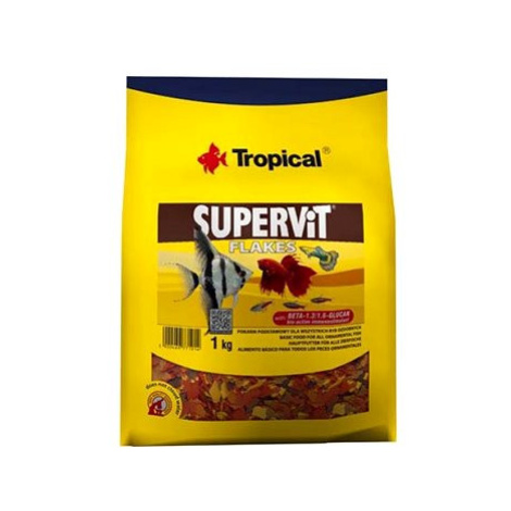 Tropical supervit flakes 1kg základní vločkové krmivo pro akvarijní ryby