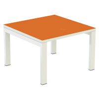 Paperflow Přístavný stůl easyDesk®, v x š x h 400 x 600 x 600 mm, oranžová