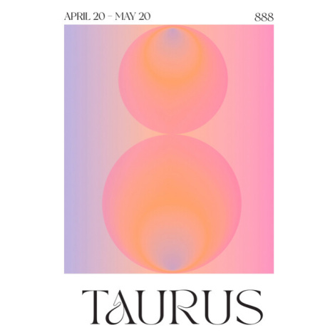 Ilustrace Taurus, Valeria Castillo, 30x40 cm