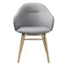 Furniria Designová židle Kalyani světle šedá