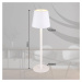 Globo Nabíjecí stolní lampa LED Vannie, bílá, výška 36 cm, CCT