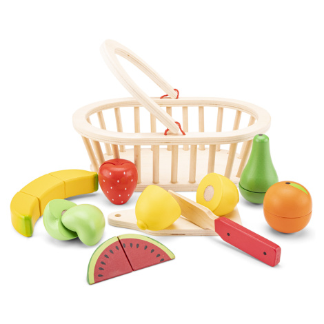 New Classic Toys Sada krájení - košík s ovocem