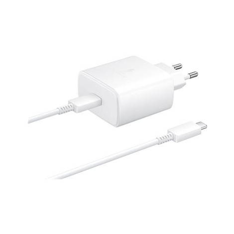 Samsung cestovní nabíječka 45W + USB-C/USB-C datový kabel White (Bulk)