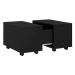 SHUMEE Konferenční stolek černý 60 × 60 × 38 cm dřevotříska, 806859