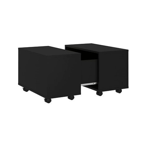 SHUMEE Konferenční stolek černý 60 × 60 × 38 cm dřevotříska, 806859