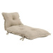 Béžový variabilní futon vhodný do exteriéru Karup Design OUT™ Sit&Sleep Beige