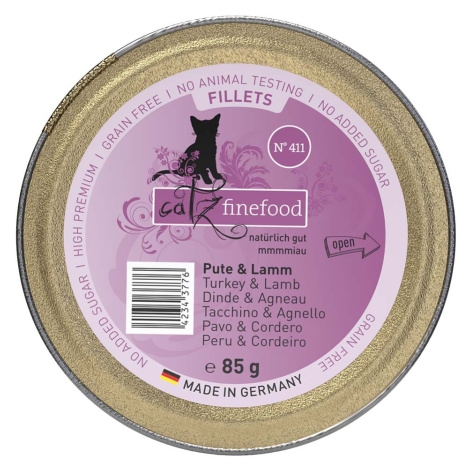 catz finefood Fillets N°411 s krůtím, kuřecím a jehněcím masem v želé 12 × 85 g