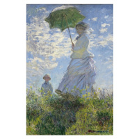 Plakát, Obraz - Claude Monet - Woman With a Parasol, (61 x 91.5 cm)