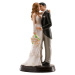 Svatební figurka na dort 18cm něžný polibek - Dekora