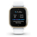 Garmin Venu Sq 2, Cream Gold / White silikonový řemínek