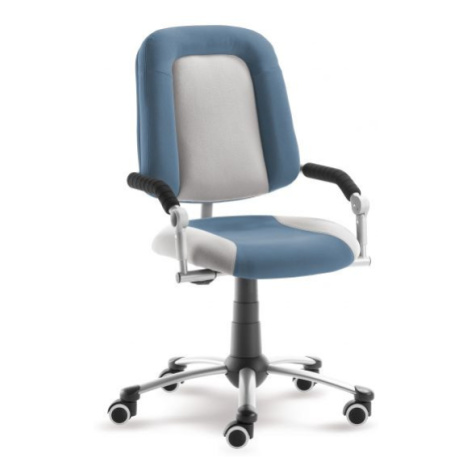 Rostoucí dětská židle na kolečkách Mayer FREAKY SPORT – s područkami Aquaclean modrá/šedá 2430 0