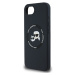 Karl Lagerfeld Liquid Silicone K&CH Heads MagSafe kryt iPhone 16e černý