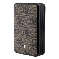 Guess Powerbanka 18W GUPB10DP4GEGW 10000mAh hnědá/hnědá 4G Leather Metal