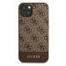 Guess GUHCP13SG4GLBR hard silikonové pouzdro iPhone 13 Mini 5.4" brown 4G Stripe Collection