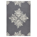 Šedo-bílý koberec Hanse Home Gloria Blossom, 120 x 170 cm