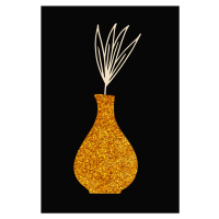 Ilustrace golden vase, MadKat, (26.7 x 40 cm)