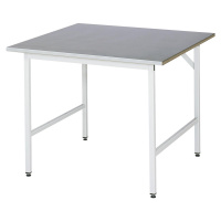 RAU Pracovní stůl, výškově přestavitelný, 800 - 850 mm, deska s potahem z ocelového plechu, š x 
