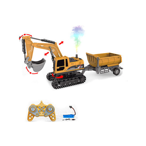 WIKY Bagr 4 v 1 s vlečkou RC na dálkové ovládání 45 cm