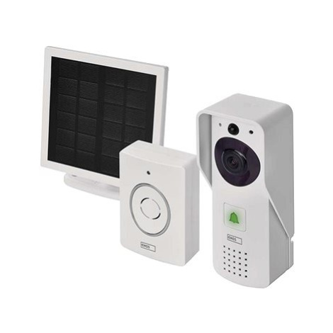 EMOS GoSmart Domovní bezdrátový bateriový videozvonek IP-09D s wifi a solárním panelem