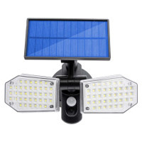 Reflektor solární 78x LED 15W 450lm Studená čidlo pohybu IP65