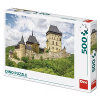 DINO Puzzle Hrad Karlštejn foto 500 dílků 47x33cm skládačka v krabici