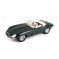 Bburago jaguar e-type cabriolet zelené 1:18