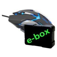 Myš drátová, E-blue Auroza Gaming, černá, optická, 4000DPI, e-box