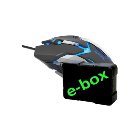 Myš drátová, E-blue Auroza Gaming, černá, optická, 4000DPI, e-box