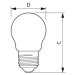 LED žárovka E27 Philips P45 Classic Filament 4,3W (40W) teplá bílá (2700K)