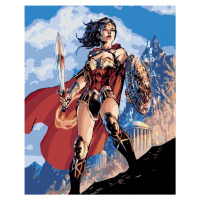 Malování podle čísel 40 x 50 cm Wonder Woman - meč a štít