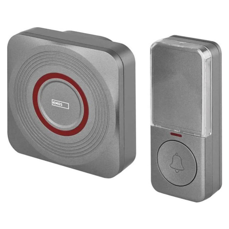Bezdrátový zvonek do zásuvky GoSmart 230V + 1xCR2032 šedá Wi-Fi P5735SS