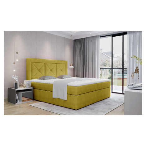 Artelta Čalouněná manželská postel IDRIS | 140 x 200 cm Barevné provedení IDRIS: Omega 68