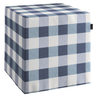 Dekoria Sedák Cube - kostka pevná 40x40x40, tmavě modrá kostka velká, 40 x 40 x 40 cm, Quadro, 1