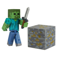 bHome Figurka Minecraft Zombie Steve s příslušenstvím FIBH1692