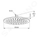 KLUDI A-Qa Hlavová sprcha 250, 1 proud, chrom 6432505-00