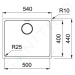 FRANKE Mythos Dřez MYX 110-50, 540x440 mm, nerez 122.0637.420