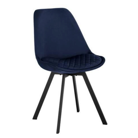 Židle Isabella Samet - Tmavě Modrá Möbelix