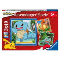 Ravensburger Dětské puzzle (Pokémon 3x49p)