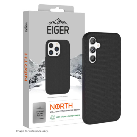 Kryt Eiger North Case for Samsung Galaxy A34 5G in Black (EGCA00459) Eiger Glass